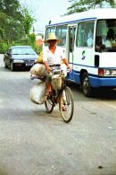 Chinese People on Bicycle, Guilin Countryside